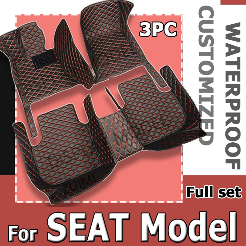 Car Floor Mats For SEAT Ateca Arona ibiza Leon Toledo Leon ST Alhambra Exeo Car Accessories