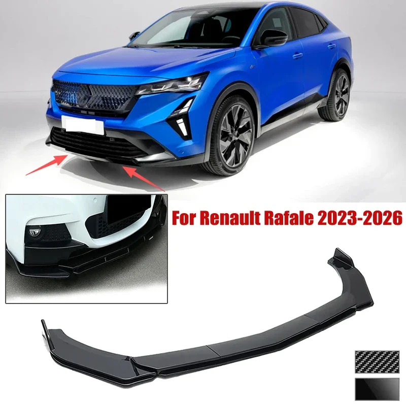 5pcs Front Bumper Shovel For Renault Rafale 2023-2026 Spoiler Front Bumper Deflector Anti Scratch Protection Device Accessories