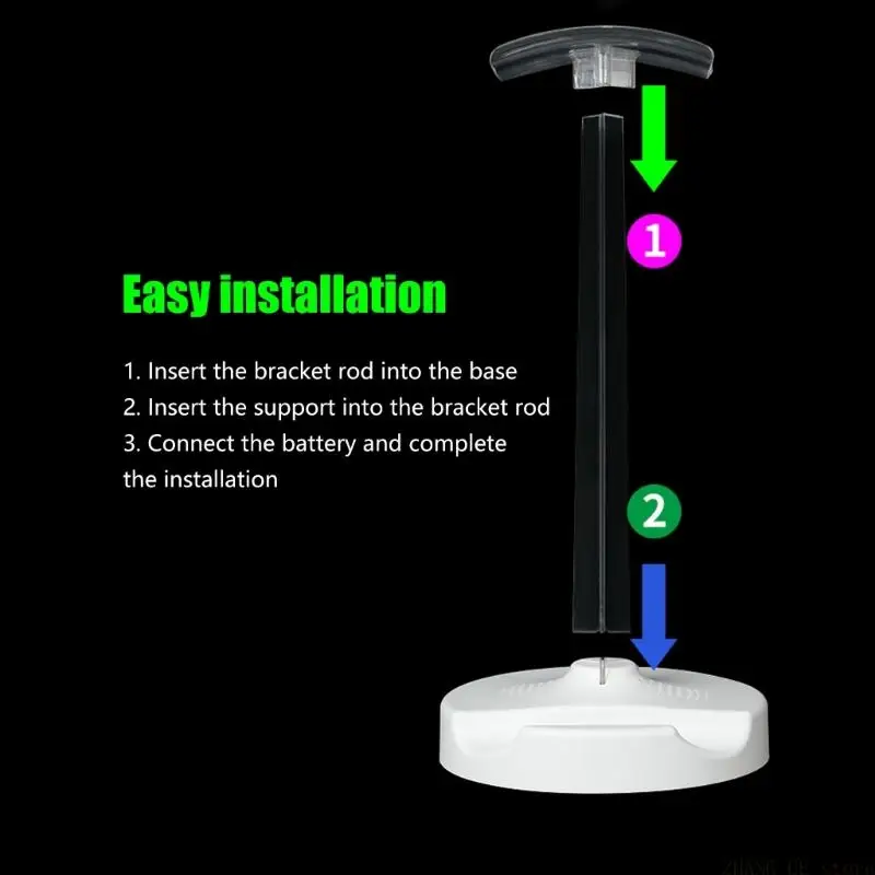 M5TD Desktop LED Headphone Rack Acrylic Display Stand for Music Gaming Headsets