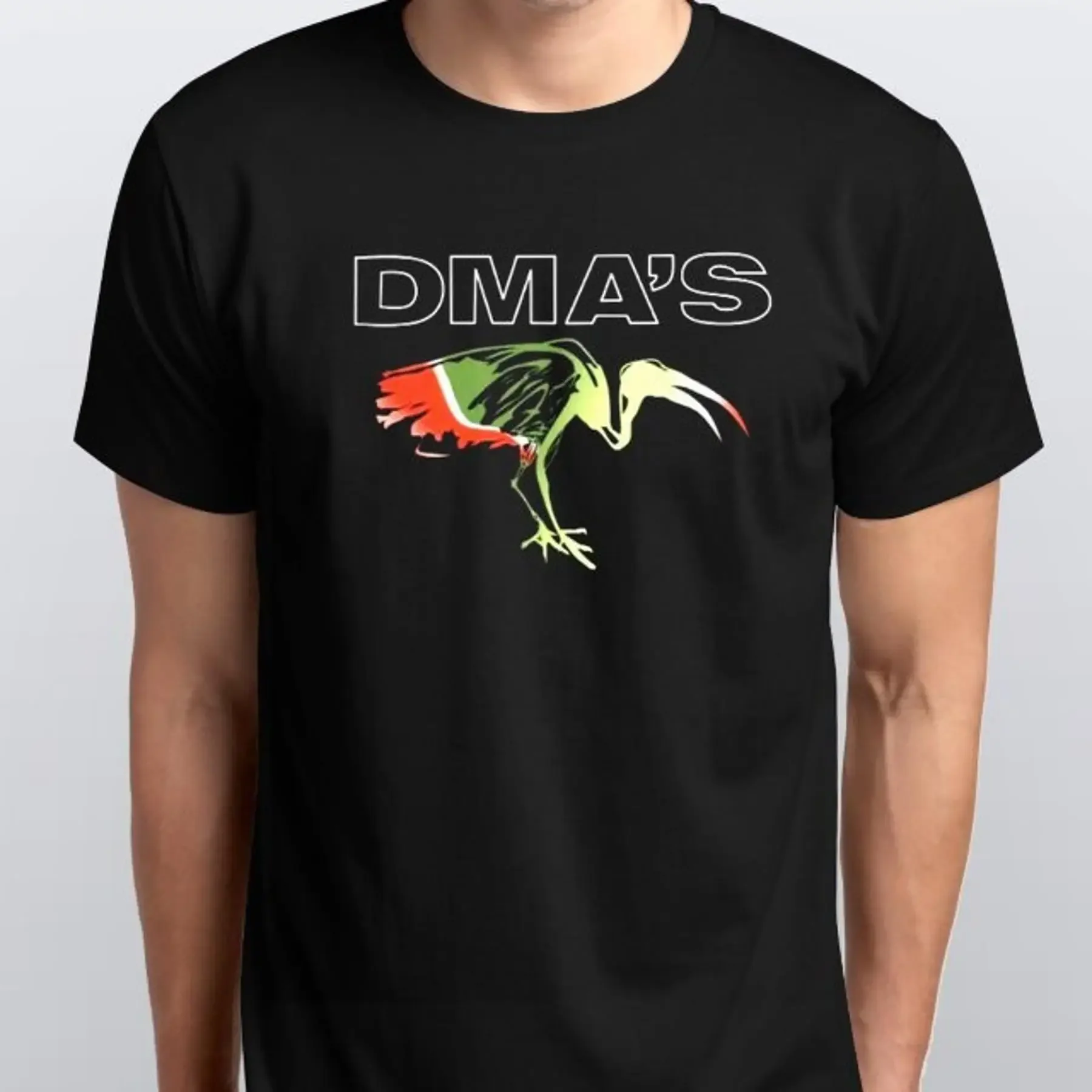 تي شيرت DMA's Rock Band تي شيرت إيندي جيتار أسترالي أسود S,M,L,XL,2XL #1
