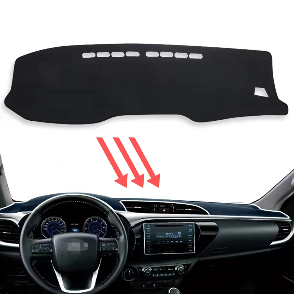 

for Toyota Hilux AN120 AN130 2015-2024 Car Dashboard Mat Dash Mat Dashmat Sunshade Protective Carpet