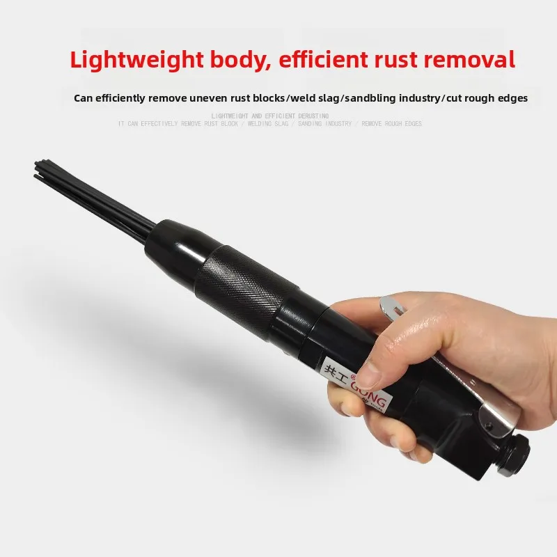 Co-Gong Pneumatico Dritto 12 Pin Rimozione Ruggine Pistola per Rimozione Ruggine Mini Pala per Rimozione Ruggine 3mm Saldatura Scorie Pulizia Pala Rimozione Ruggine Nave