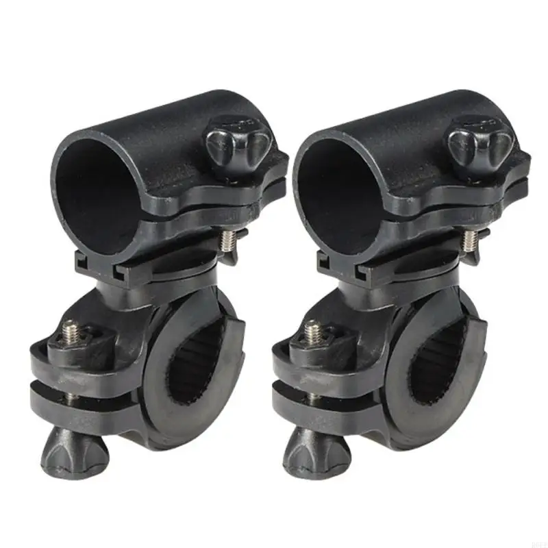 

R6FE 2Pcs 360 Degree Rotating Bicycles Light Holder Universals Torches Clip Flashlight Mounting Brackets Easy to Install