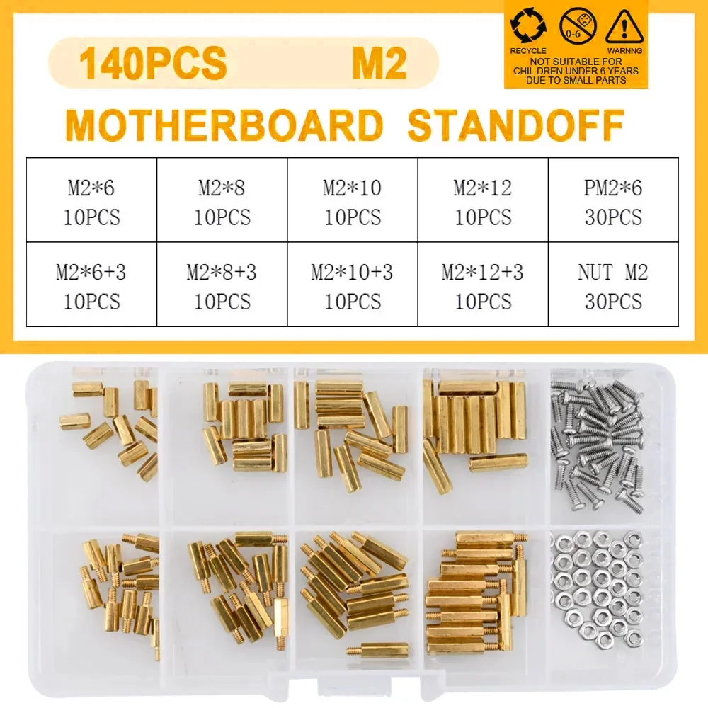 M2 m2, 5 m3 m4 Motherboard Abstands halter Computer platine Rack Bolzen abstand Messing Sechs kant schraube Platine Säule Sechs kant schraube und Mutter Kits