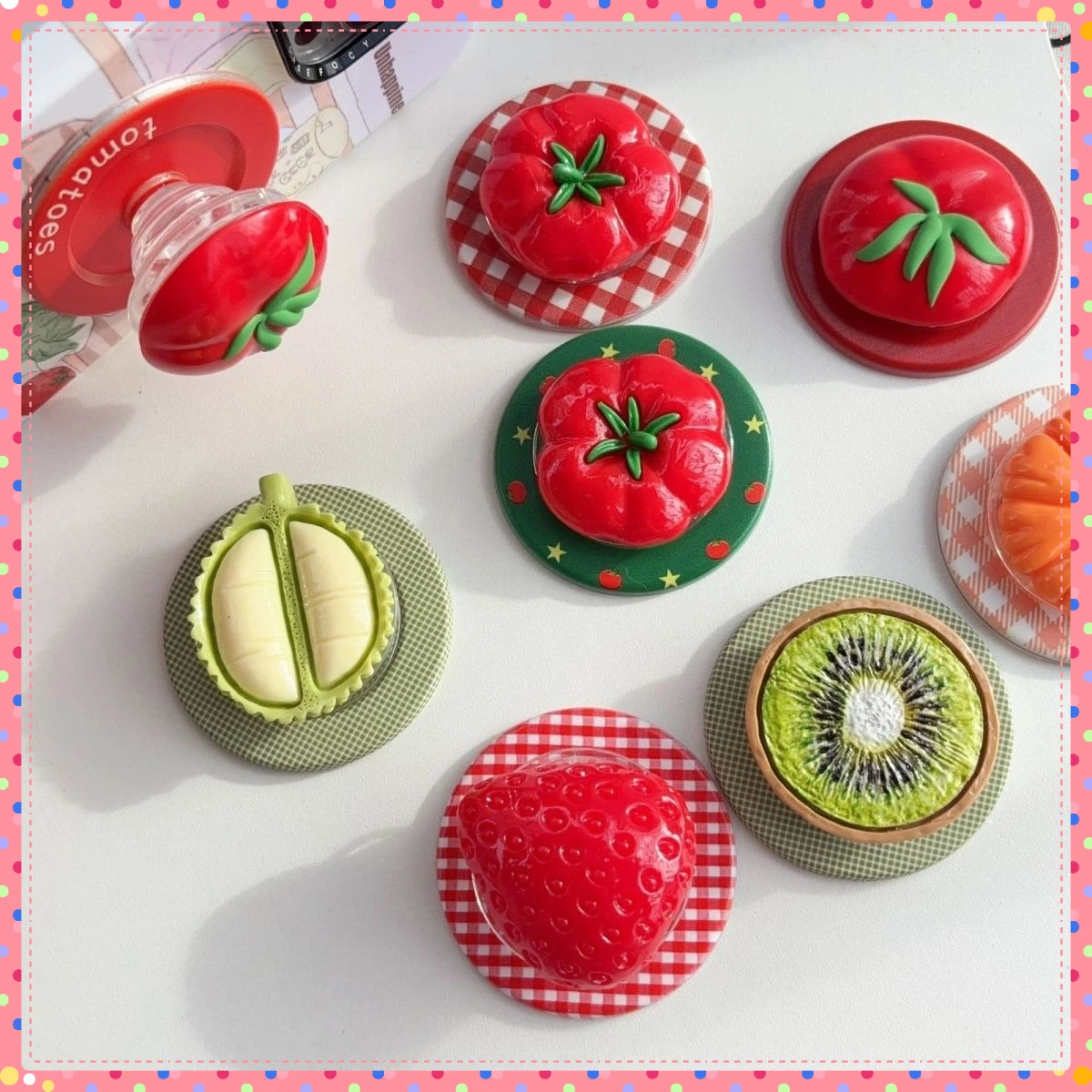 

Милое яйцо, помидор, клубника для магнитного держателя телефона Griptok Grip Tok, подставка для iPhone, Samsung, аксессуары Magsafe