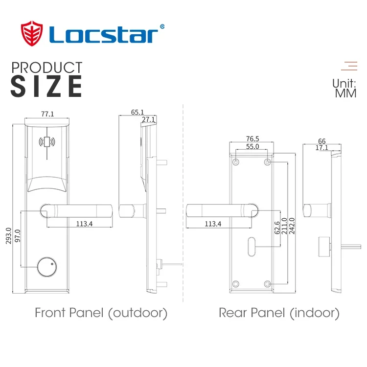 Imagem -04 - Popular Hotel Door Lock System Usando o Cartão Rfid para Hotel