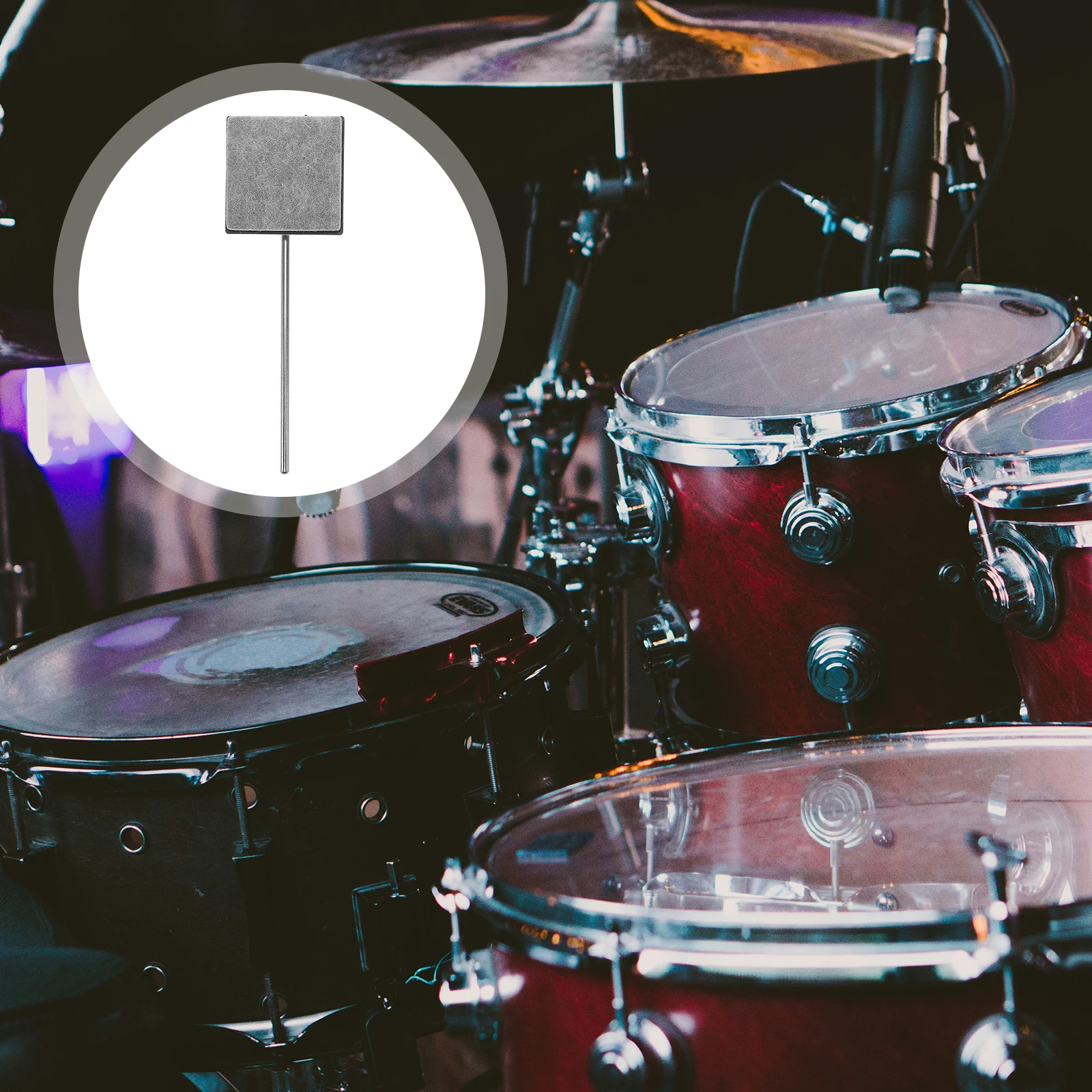 

Drum Pedal Beater Percussion Parts Accessories Bass Guitar Noise Reduction Pad Accessory Felt Kick Beaters Effects