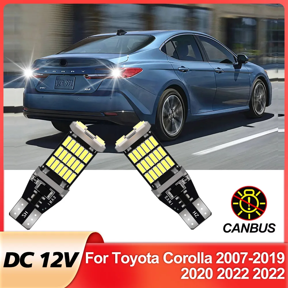 

2Pcs For Toyota Corolla 2007-2015 2016 2017 2018 2019 2020 20221 2022 LED Backup Reversing Light Bulb Canbus