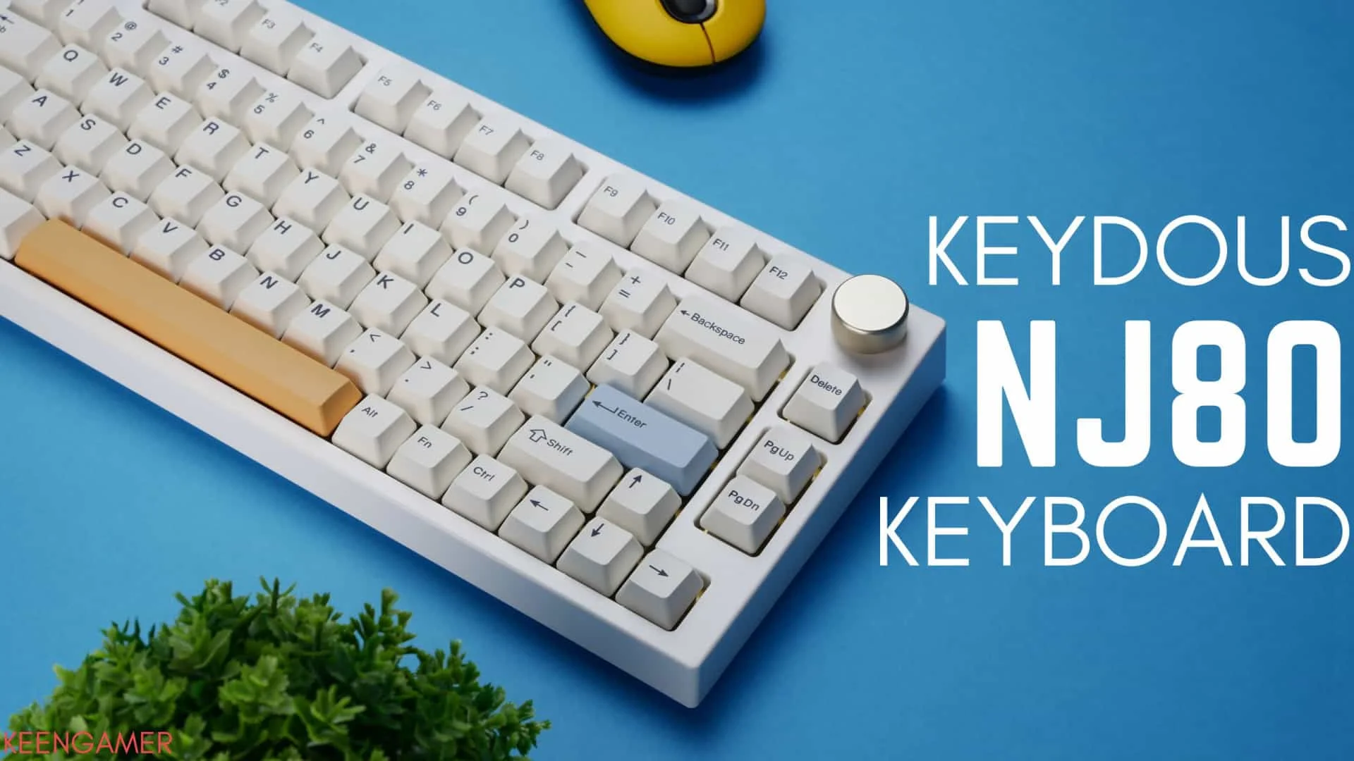 80 keys mechanical keyboard with media knob 75% layout bluetooth 2.4g RGB Hotswap pcb with gateron yellow pro linear switch