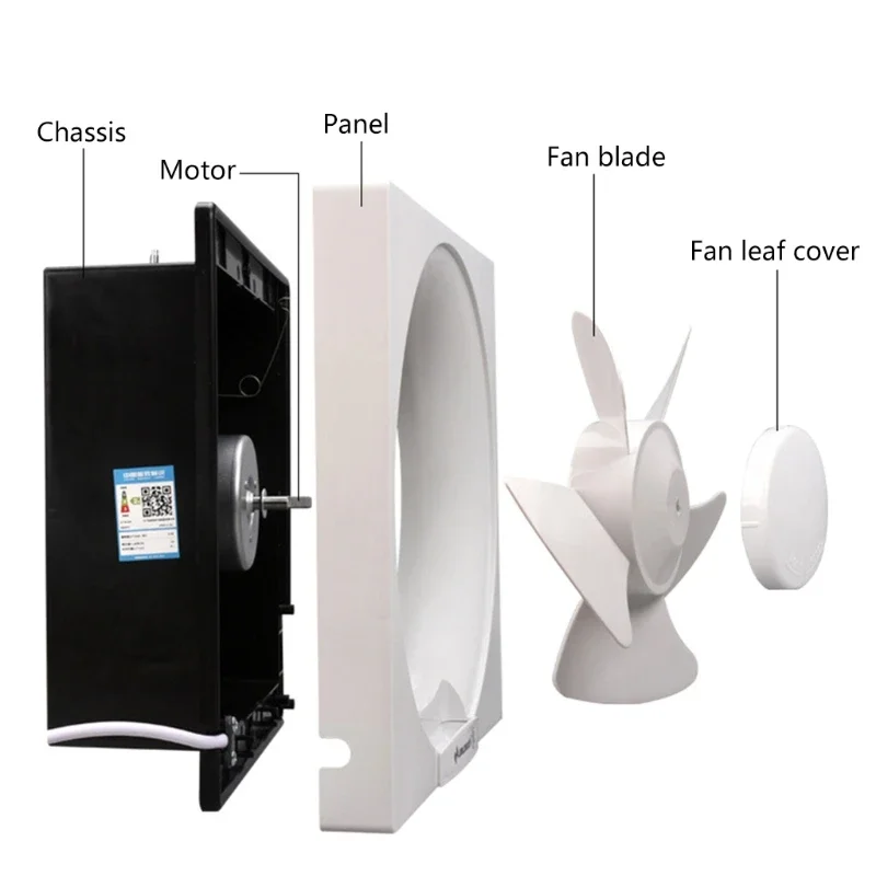 Пластиковые Сменные лопасти вентилятора, 1 шт., 6 дюймов 8 дюймов 10 дюймов 12 дюймов белый RV, сменные лопасти вентилятора для ванной комнаты, бытовые лопасти вентилятора для кемпера