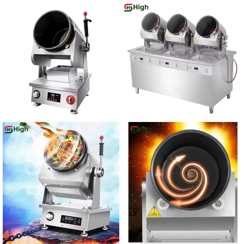 

2026 Commercial Intelligent Stainless Steel Frying Machine Stir Fryer Cooking Pot Sugar Melting /Electric Automatic