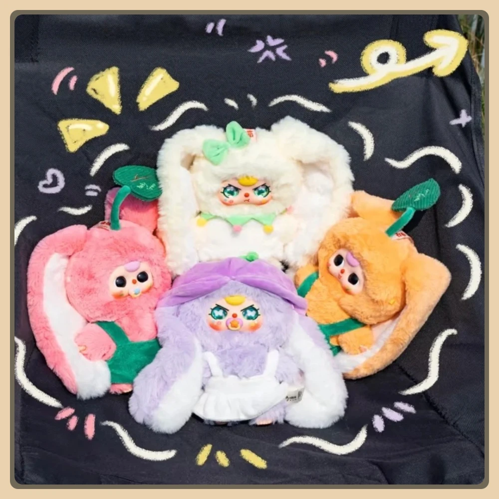 2025 جديد حقيقي الطفل ثلاثة "أين هو الربيع" سلسلة صندوق أعمى الفينيل أفخم الوجه دمية حقيبة أنيقة قلادة لعبة غامضة للأطفال