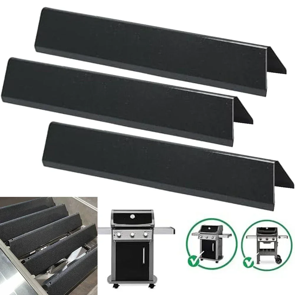 3pcs Seasoning Bar 7635 For Web Er For Spirit I & II 200 E210 E220 S210 S220 Gas Griddle Grills Seasoning Bar 38.9*8.9 Cm