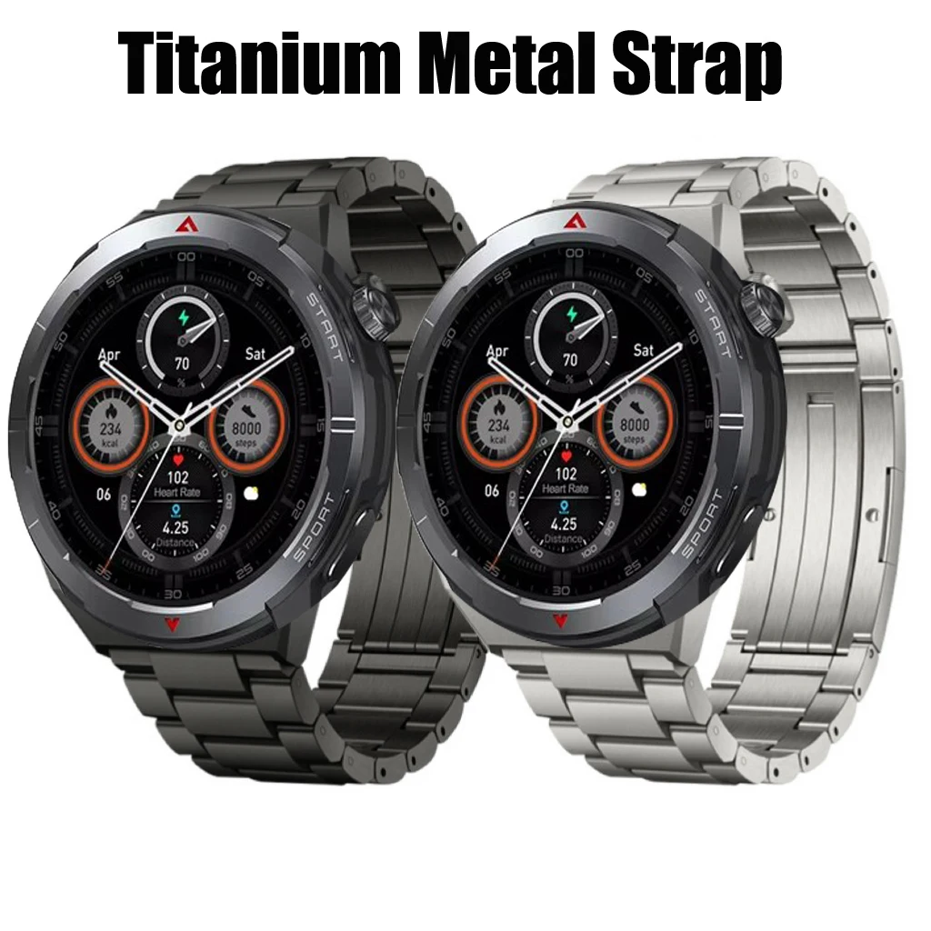 

Titanium Metal Strap for Zeblaze Stratos 3 Ultra Luxury Business Bracelet Wristband Ultimate Link Bracelet for Stratos 3 Band