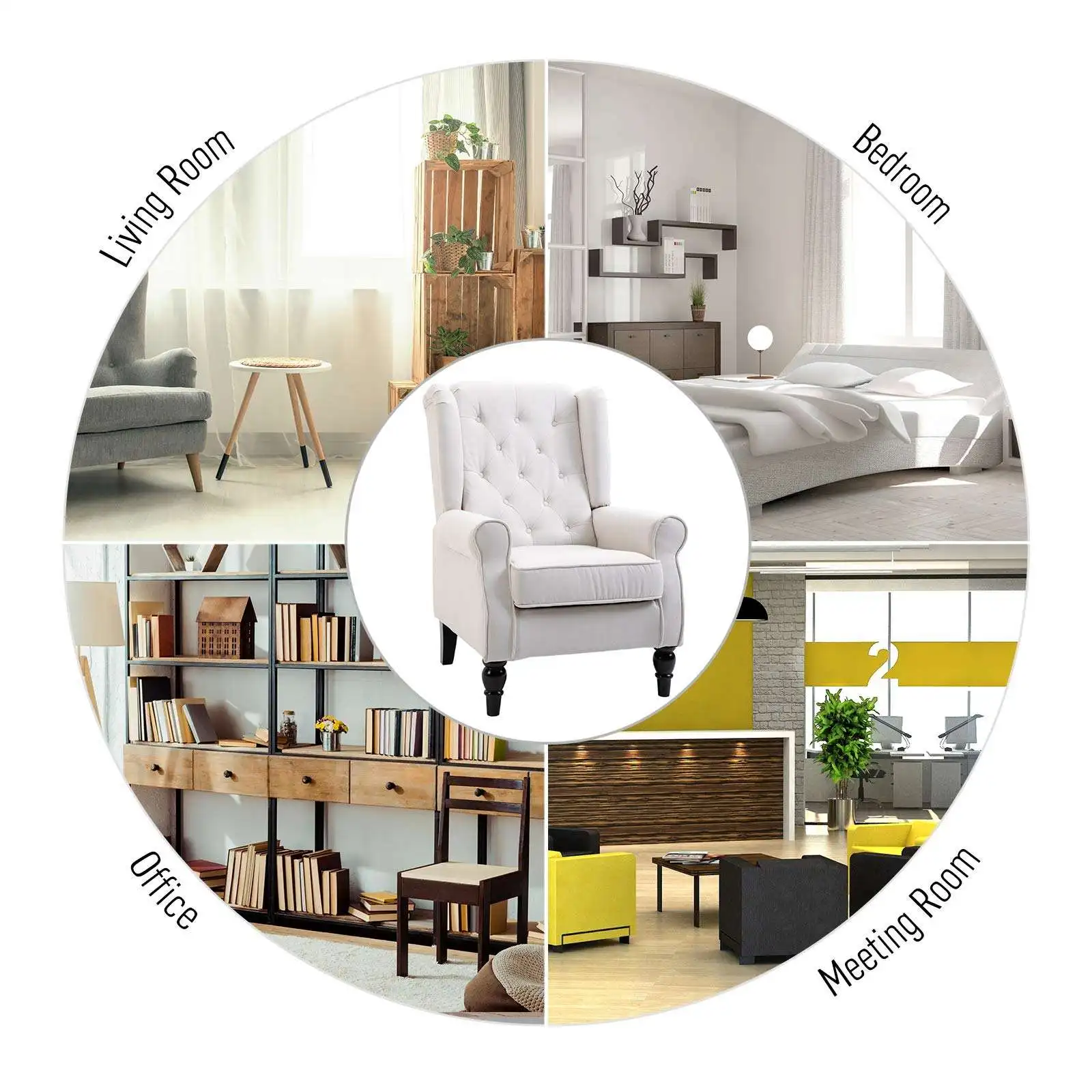 كرسي بذراعين من قماش الكتان عالي الظهر على الطراز الحديث كرسي أريكة فردي رائج البيع للفندق فيلا غرفة المعيشة وغرفة النوم للاستخدام الترفيهي