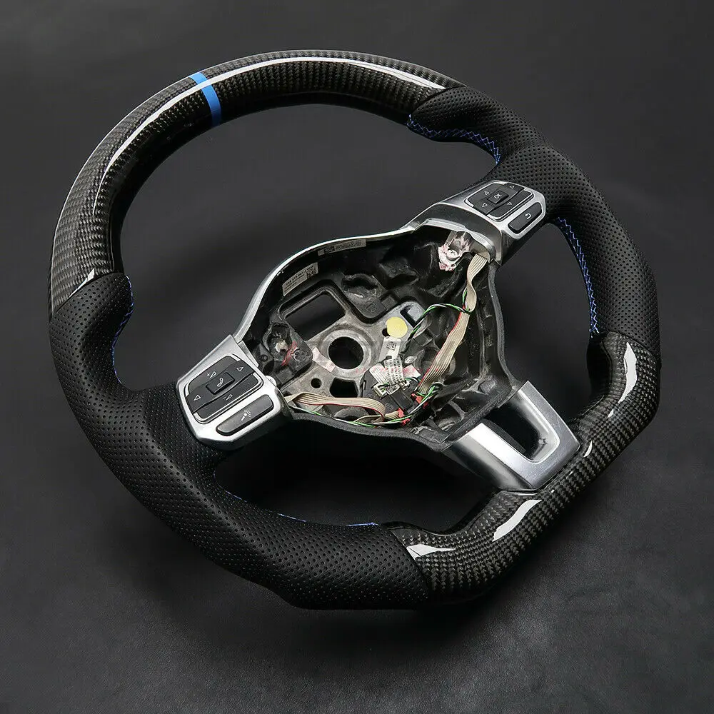 Carbon Fiber Steering Wheel Replace For Golf 5 6 MK6 GTI R Jetta MK5 Passat B6 B7 CC Polo Scirocco Customized