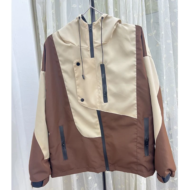 

Spring Autumn Fashion Long Sleeves Trench Women Coat Korean Lined Ladies Jacket Leisure Patchwork Windbreaker 2025Female Outwear