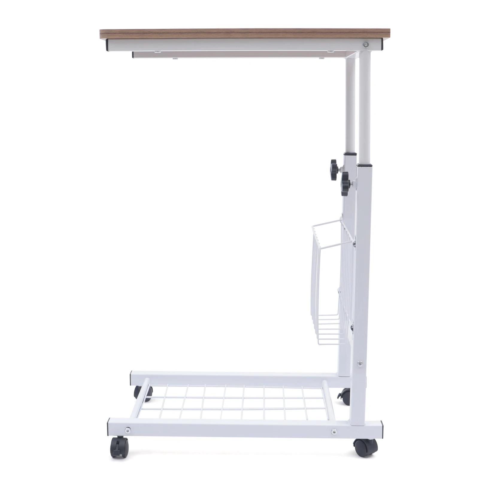 Side Table Movable Adjustable Bedside Working Desk Light Weight Bed Side Table Hospital Overbed Rolling Tray