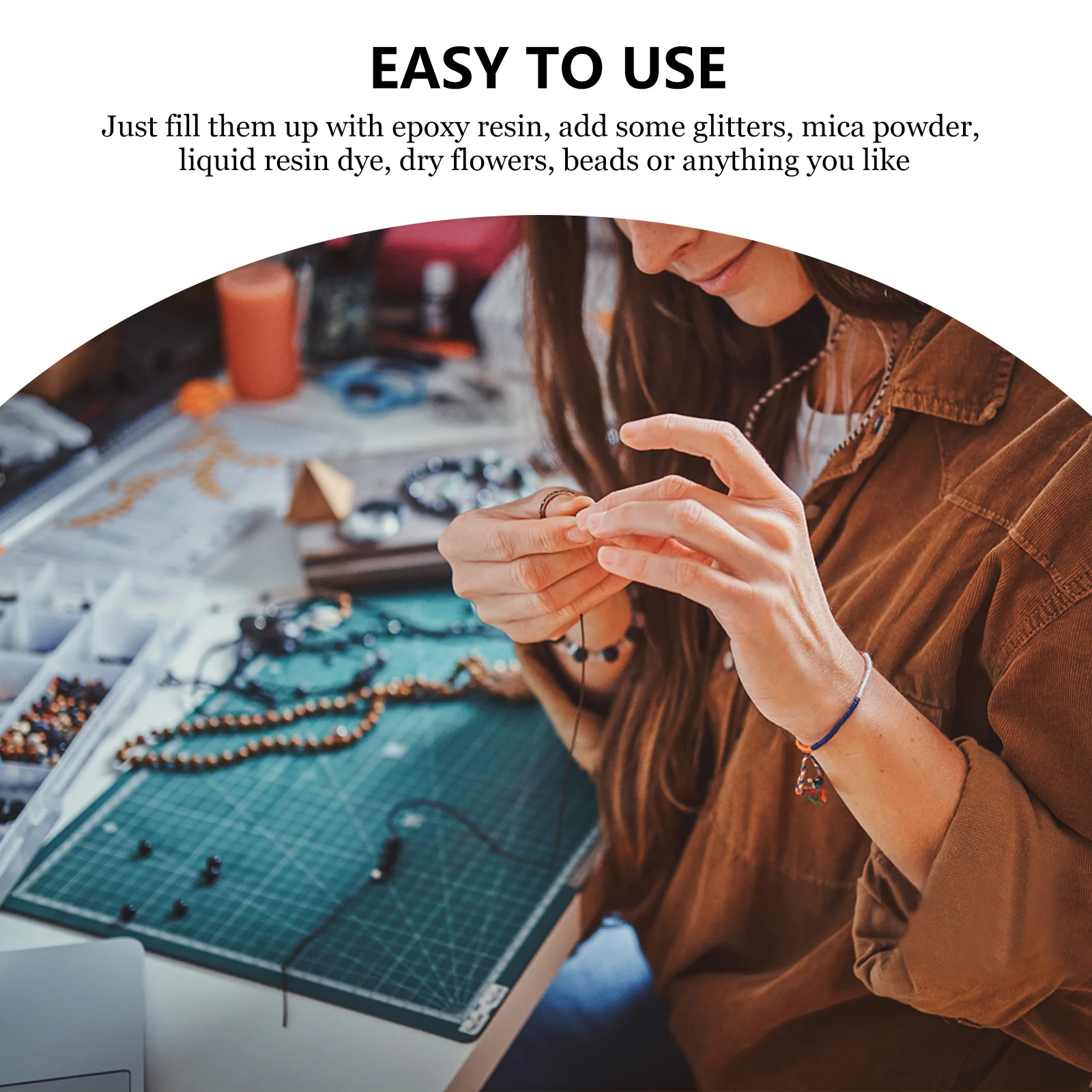 

DIY Silicone Mold for Epoxy Door Plate Craft Accessories Making Hanging Sign Pendant with Resin Dye Glitters Mica Powder