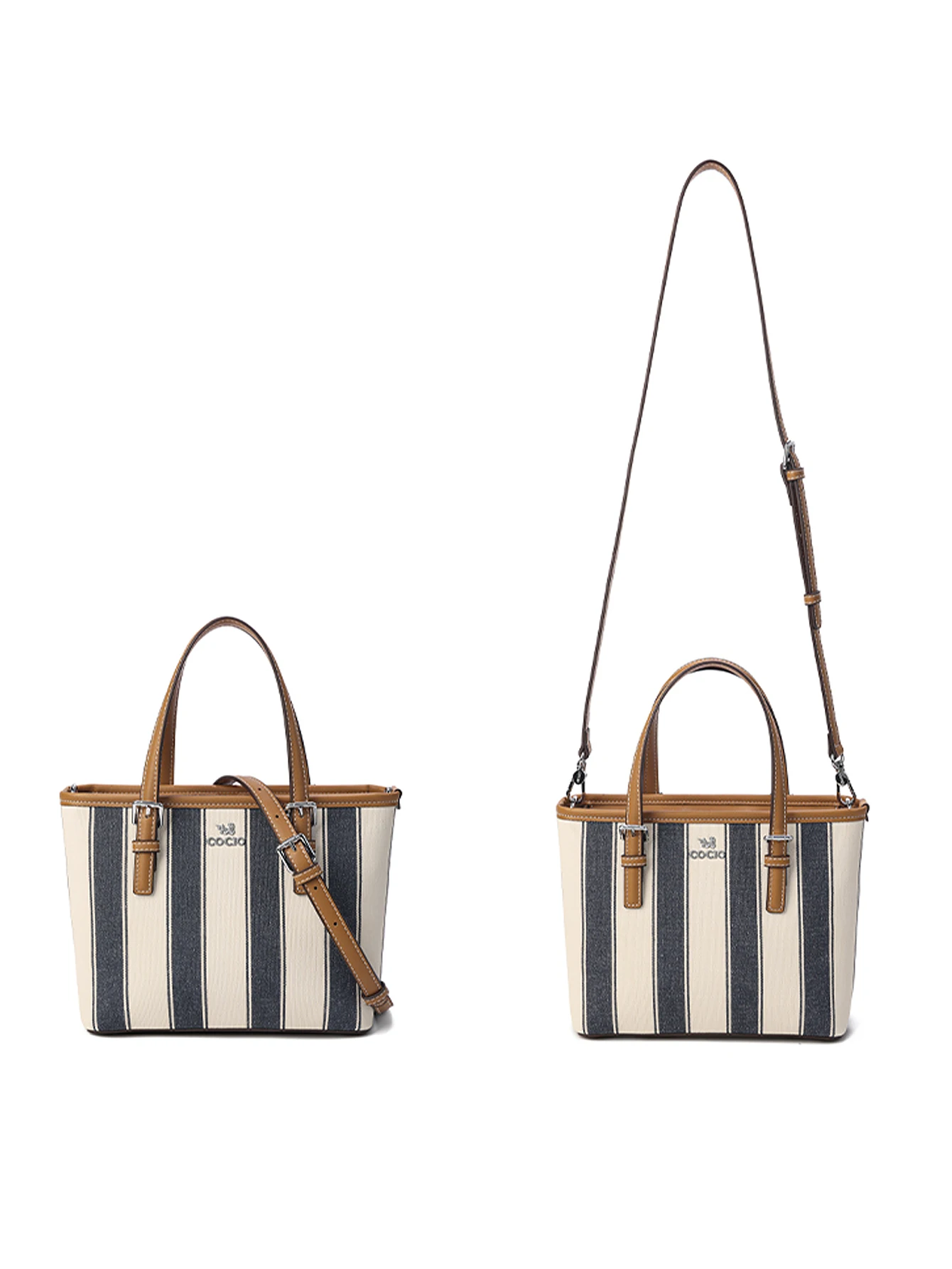 Minority design striped casual fashion ladies handbag 2026 new retro color matching small tote bag commuter island style simple