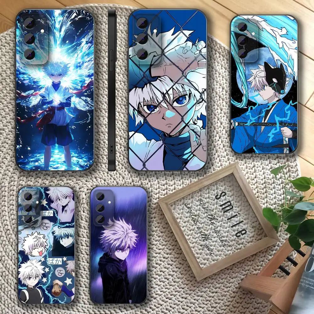 

Cool Killua Zoldyck Phone Case For Samsung S 25,24,23,22,30,21,10,9,Ultra,Plus,Lite,FE,4,5 G Soft Black Case