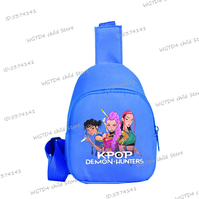 Modna, codzienna torba na klatkę piersiową dla dzieci KPop Demon Hunters, dziecięce torby listonoszki, zabawna torba na ramię dla dziewczynki, mini torby crossbody