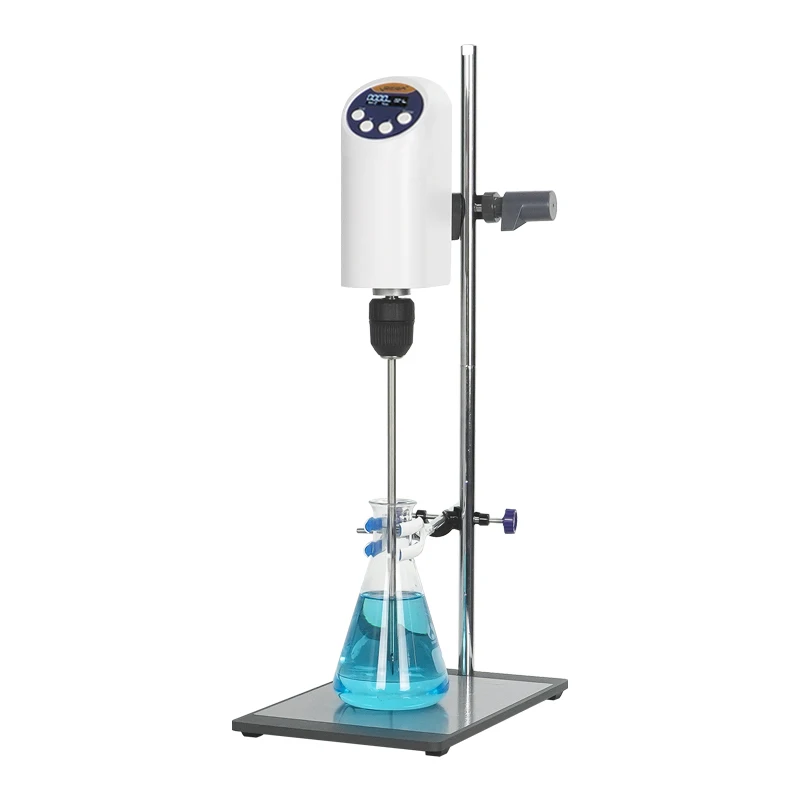 40L Digital Display Timer Overhead Stirrer 20000mPas LCD Electric Stirrer Mixer 100-2000RPM