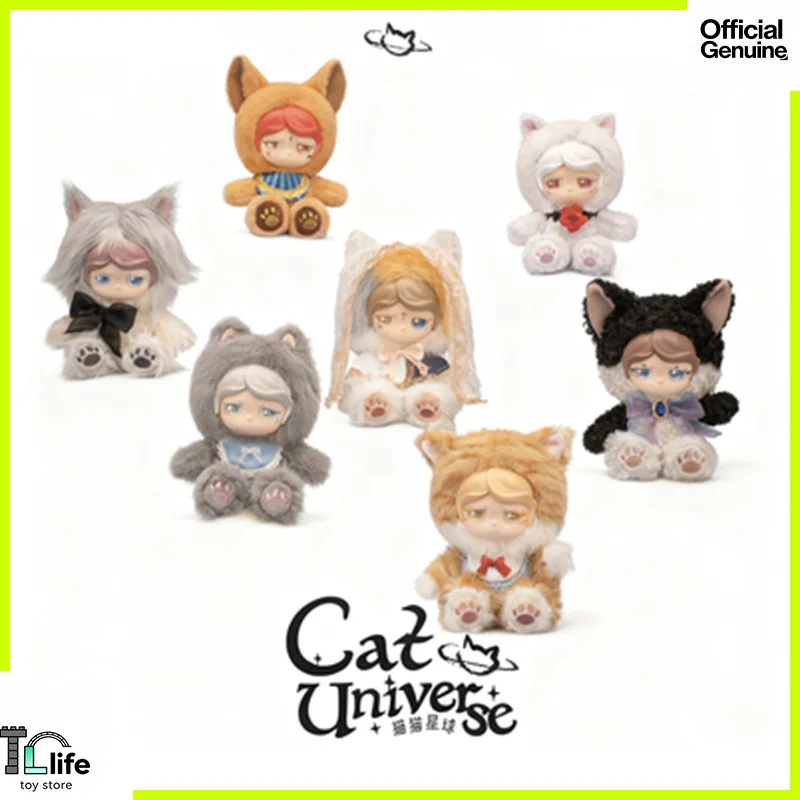 

GOHO Mo Cat Universe Series Виниловая слепая коробка для лица Симпатичные аниме-фигурки Кукла Тайная коробка Коллекционная модель для взрослых и детей Сюрприз подарки
