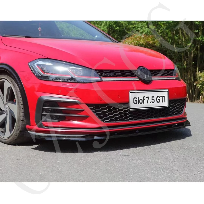 Volkswagen GOLF 7.5 MK7.5 GTI spoiler bumper diffuser front lip body kit ABS material 3-stage for Volkswagen