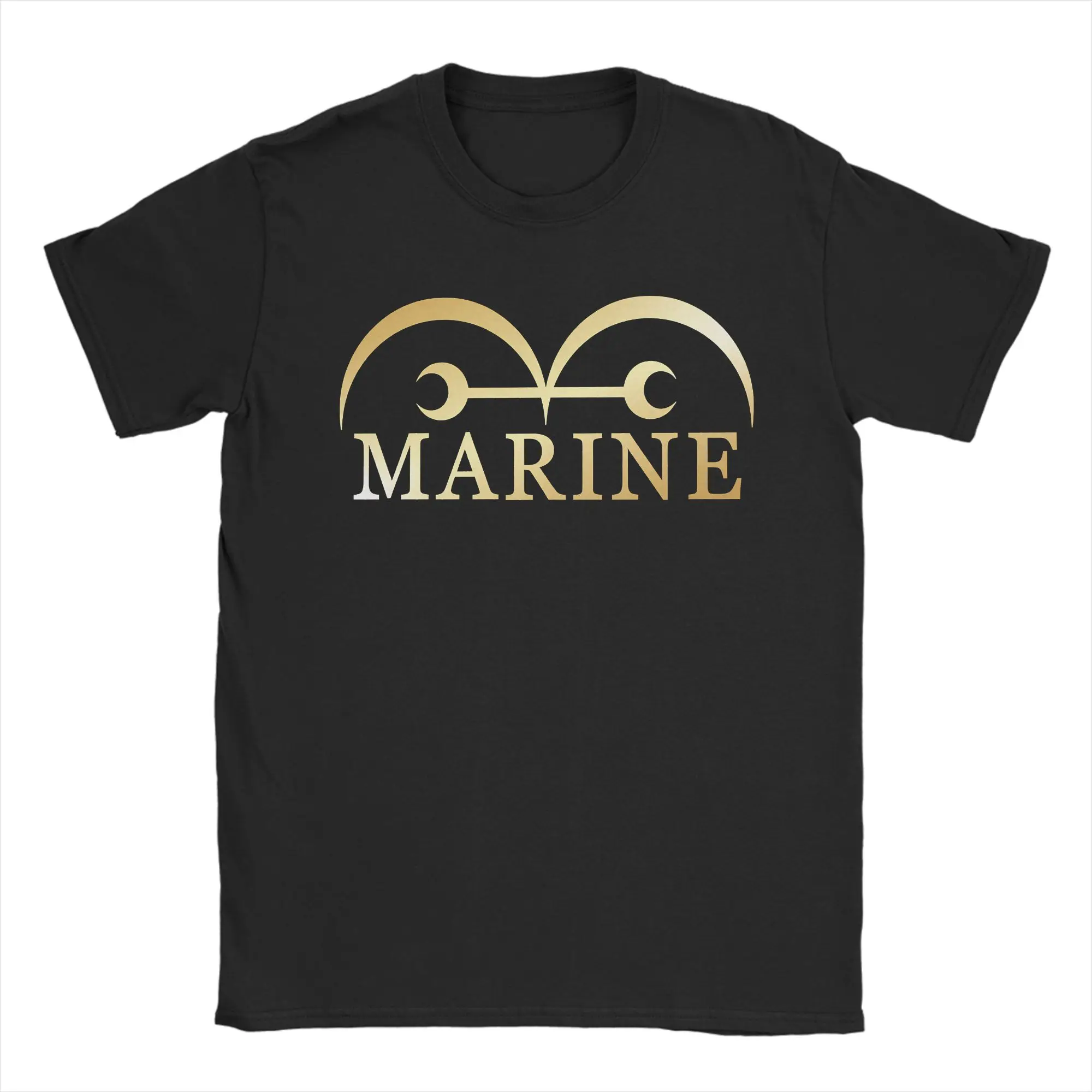 Harajuku T-Shirt aMarines Flag Navy Anime Japan 100% Cotton T-Shirts Comic Tee Shirt for Men Casual Pattern Short Sleeve Tees