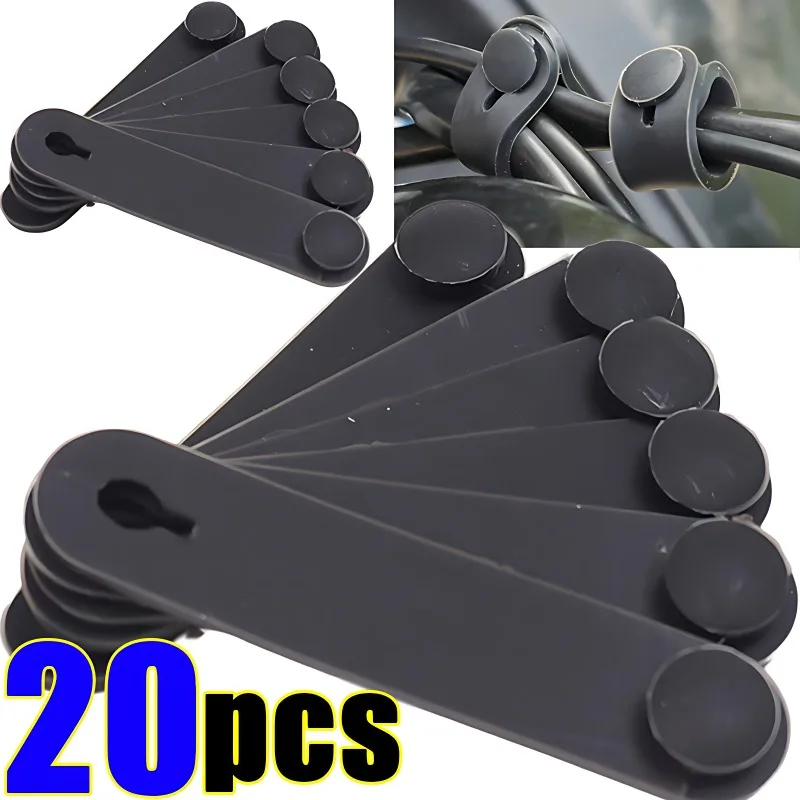 5/10/20Pcs Motorcycle Rubber Frame Securing Cable Wiring Harness Power Cord Tie Clutch Line Brake Ties Elastic Fix Accessories