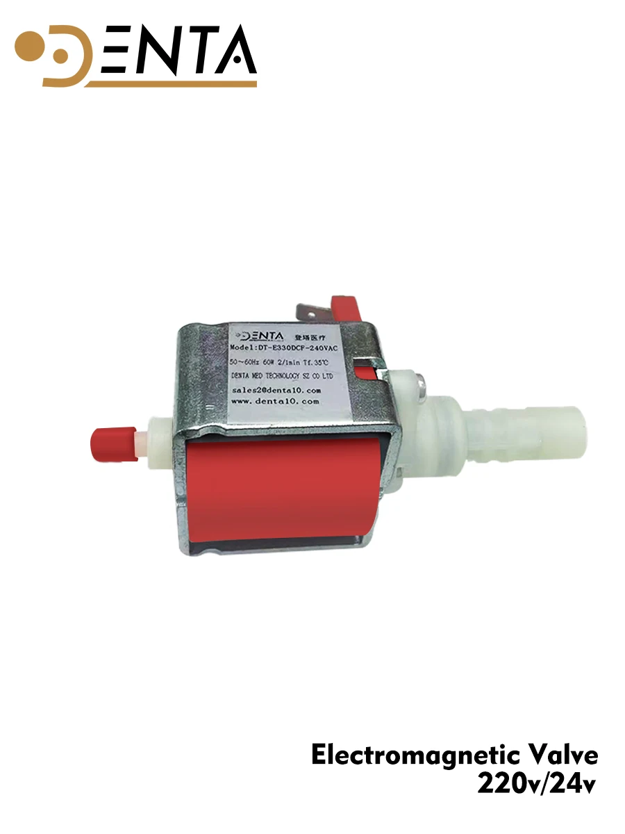 صمام الملف اللولبي للتعقيم بالأوتوكلاف 220 فولت 60 وات 50-60 هرتز 2/1 دقيقة Tf.35 ℃ قطع غيار طب الأسنان #6