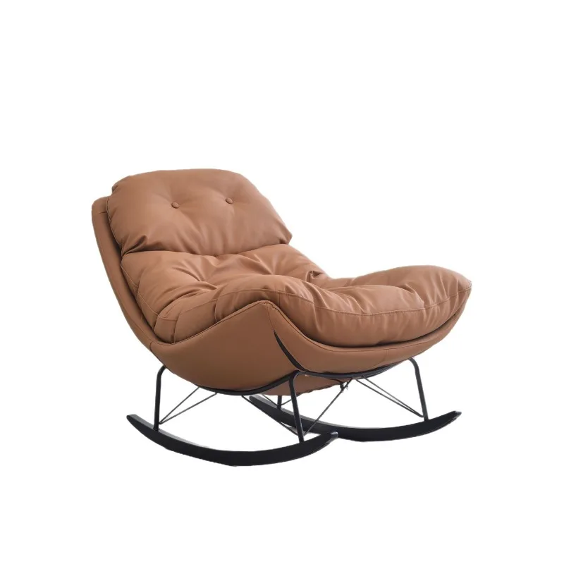 

Ecological leather rocking chair, can sleep home leisure single sofa