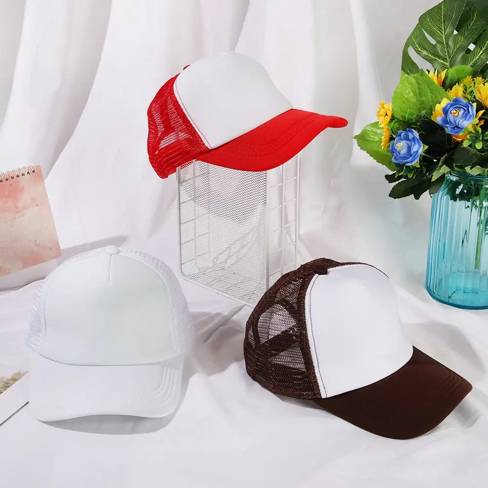 قابل للتعديل شقة قناع الصيف قبعة قبعة بيسبول Sunhat قبعة سائق الشاحنة Snapback