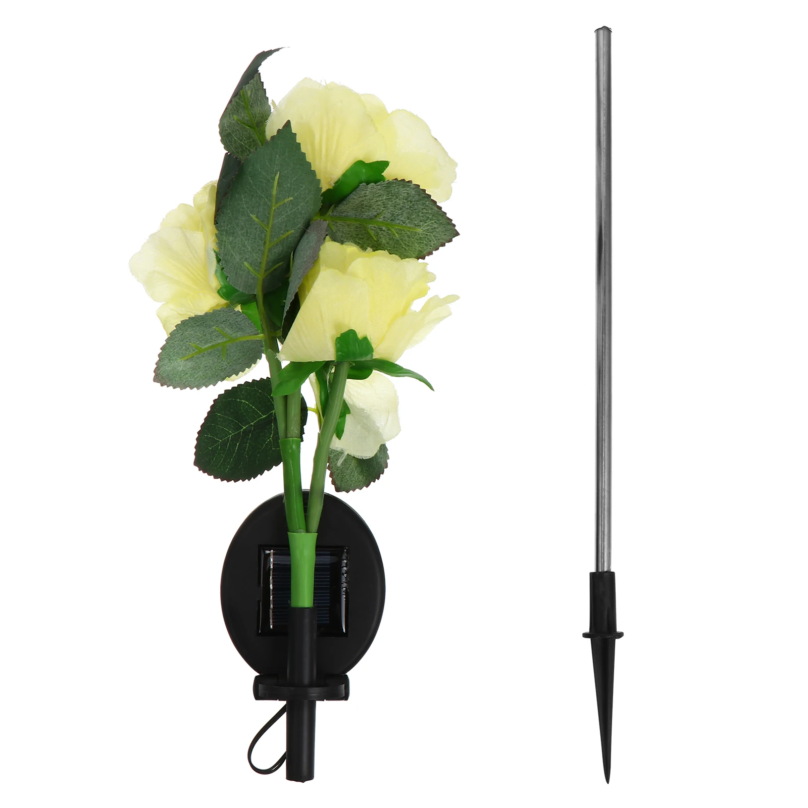 

Solar LED Roses Decor Decorations Flower Lights Outdoor Lamp Decorative Flowers Garden for outside