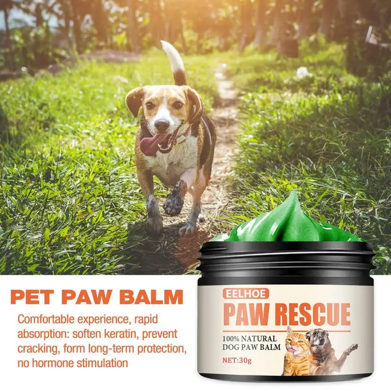 Paw Pad Balm 30g cera per zampe di cane per zampe secche e lozione per zampe di naso con protezione per zampe di cane per crema idratante per zampe