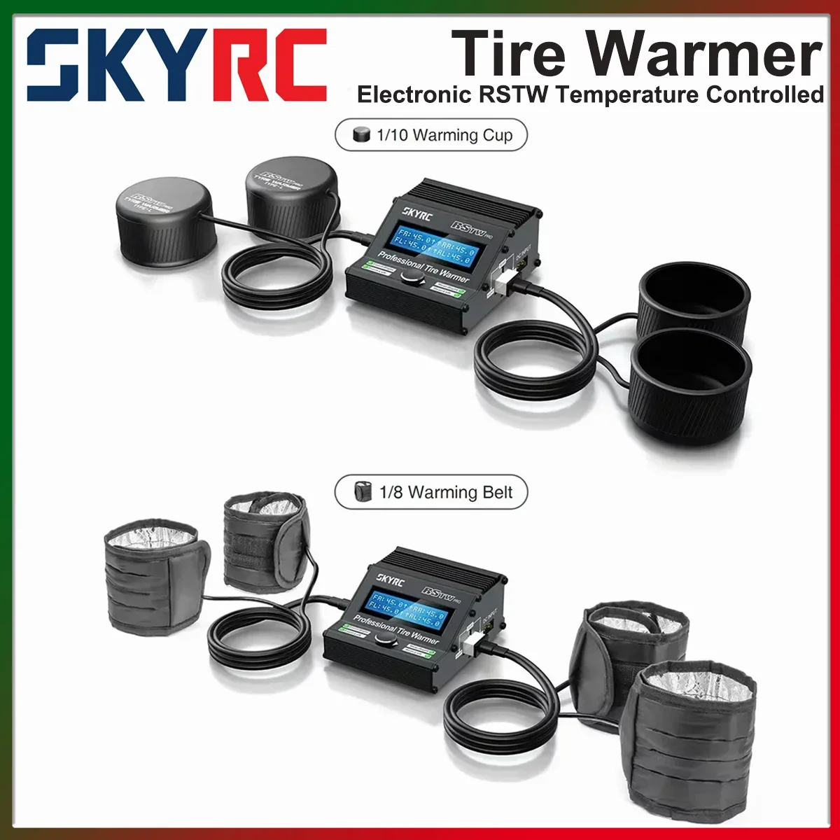

SKYRC Tire Warmer Electronic RSTW Temperature Controlled for 1/10 1/8 RC Electric Touring Cars Racing Drift Car Accessories