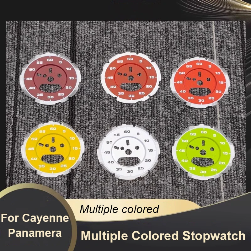 Per Porsche 9Y0 Panamera 971 Cayenne 2017-2021 Calibro Face Overlay Strumento Contagiri Piastra frontale Sport Chrono Calibri