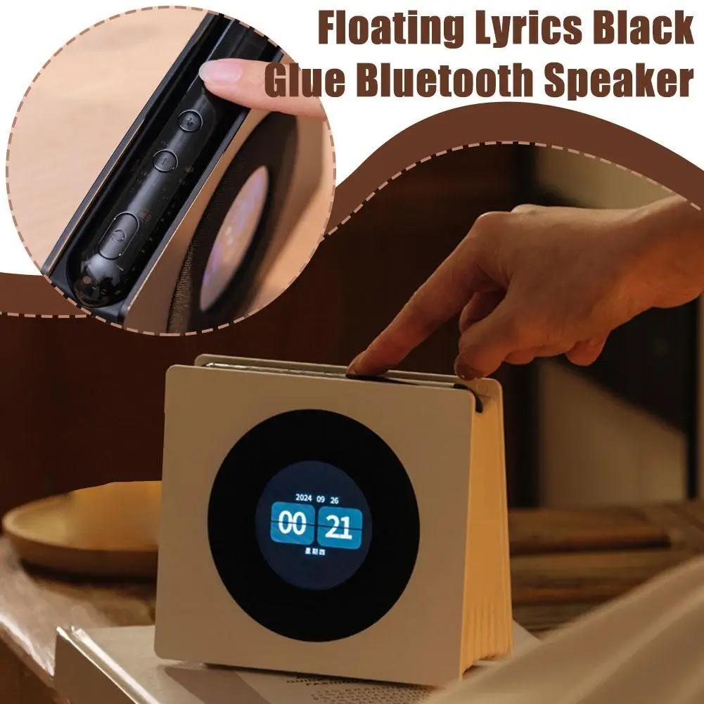 Ambience Bluetooth Speaker Lyrics Dynamic Background Retro Vinyl White Noise Atmosphere Bluetooth Speaker Birthday Gift