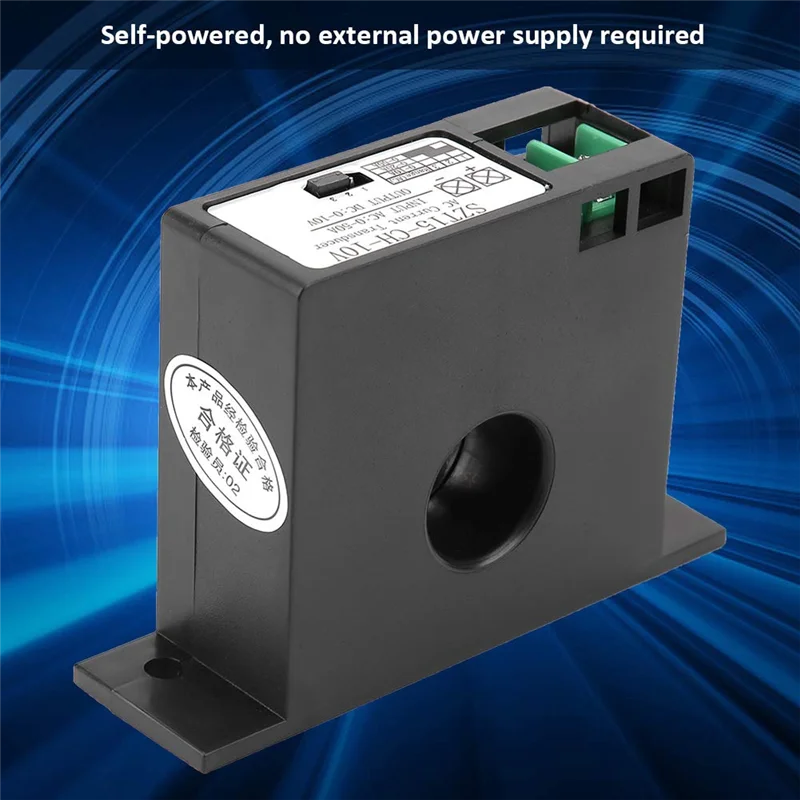 -Transductor de corriente MEOF, sensores de corriente de circuito cerrado, Inductor mutuo de corriente CA 0-50A Todc 0-10V, relé de detección de SZT15-CH-10V
