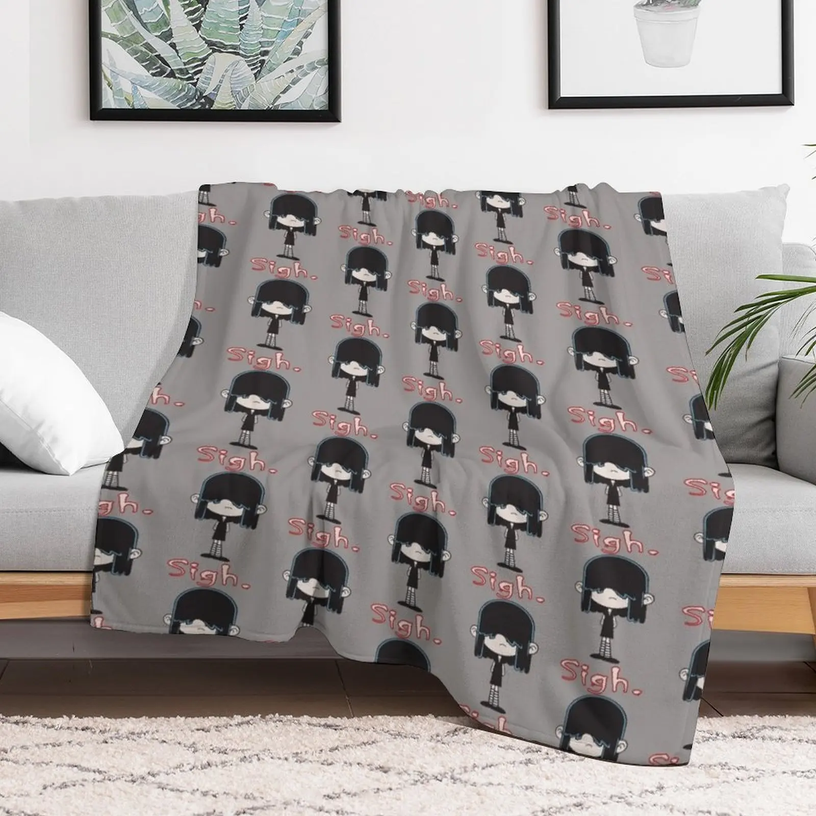 Casa ruiva - Lucy Loud Throw Blanket decorativo macio pelúcia xadrez edredom cobertores de cama