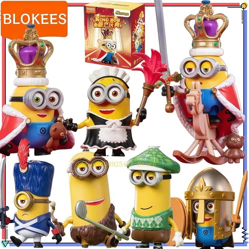 BLOKEES Minions Building Blocks Cute and Cool Edition Issue 1 Bob King Knight Dave Assembled Boys and Girls DIY Puzzle Toys Gift