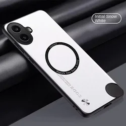 Luxury Leather Case for Magsafe Magnetic Wireless Charge Cover for Nothing CMF Phone 1 2 2A Plus Silicone Phone Case Protective