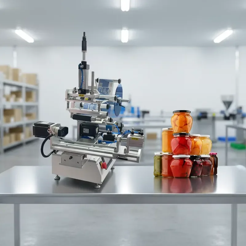 Efficient Semi Automatic Desktop Labeling Machine for Tea Products