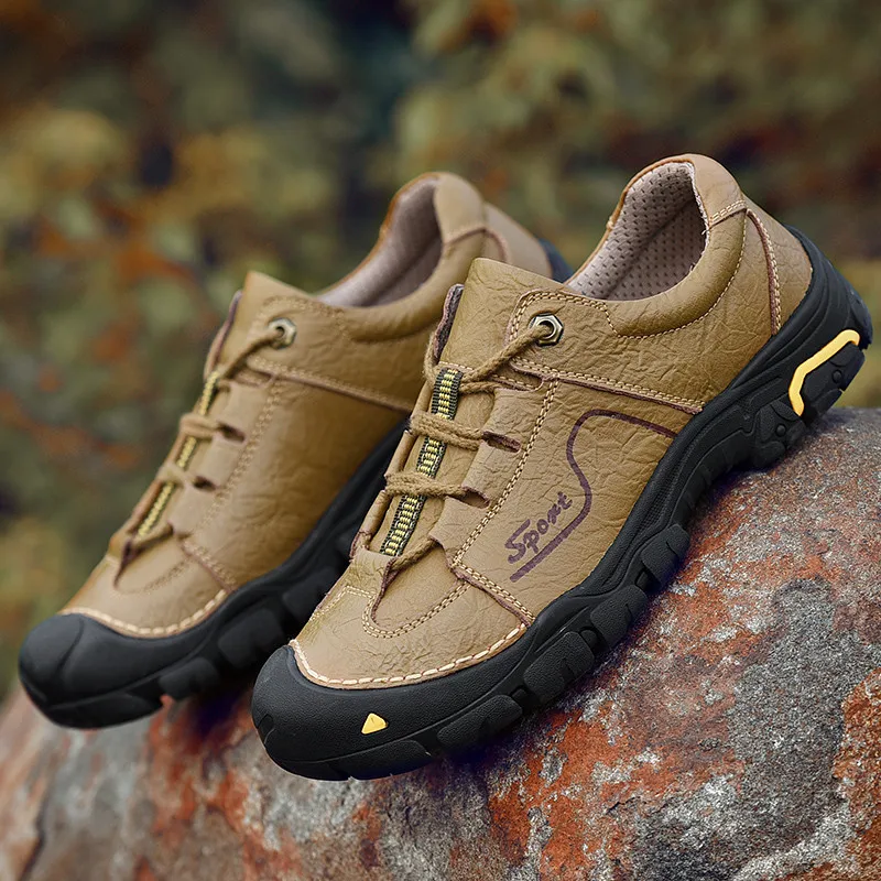 

Autumn Winter High Quality Hiking Shoes Genuine Leather Men's Trekking Sneakers Outdoor Sports Shoes Men 2024 Zapatillas Hombre