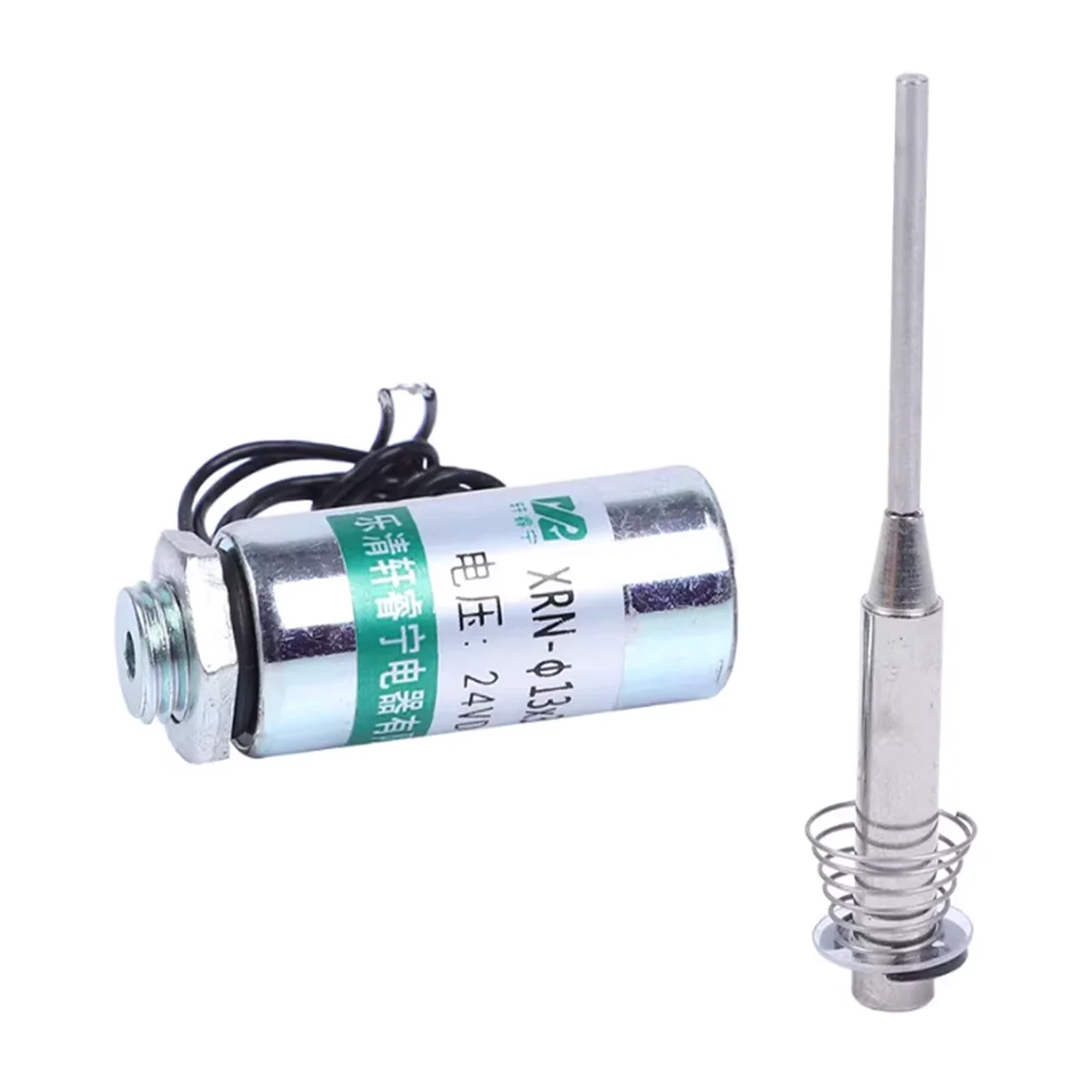 DC Tubular Electromagnet Solenoid Coil Column Type Pushable Self-Reset XRN-13X30TL 23W Stroke 6mm for Electronic Devices D12V 24 - view 5