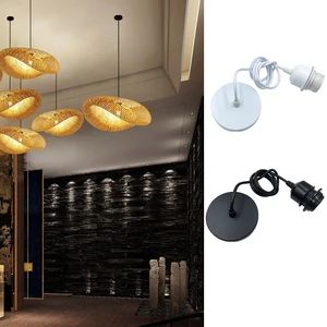 Vintage E27 Hanging Lampe Träger mit 1 m 1,5 m hängenden Drahtstütze der Deckenlampenbasis der Lampe zum Hängen von Leuchten Panger Leuchten Kronleuchter 10 Hauptverkaufsunterstützung Plafon - №5