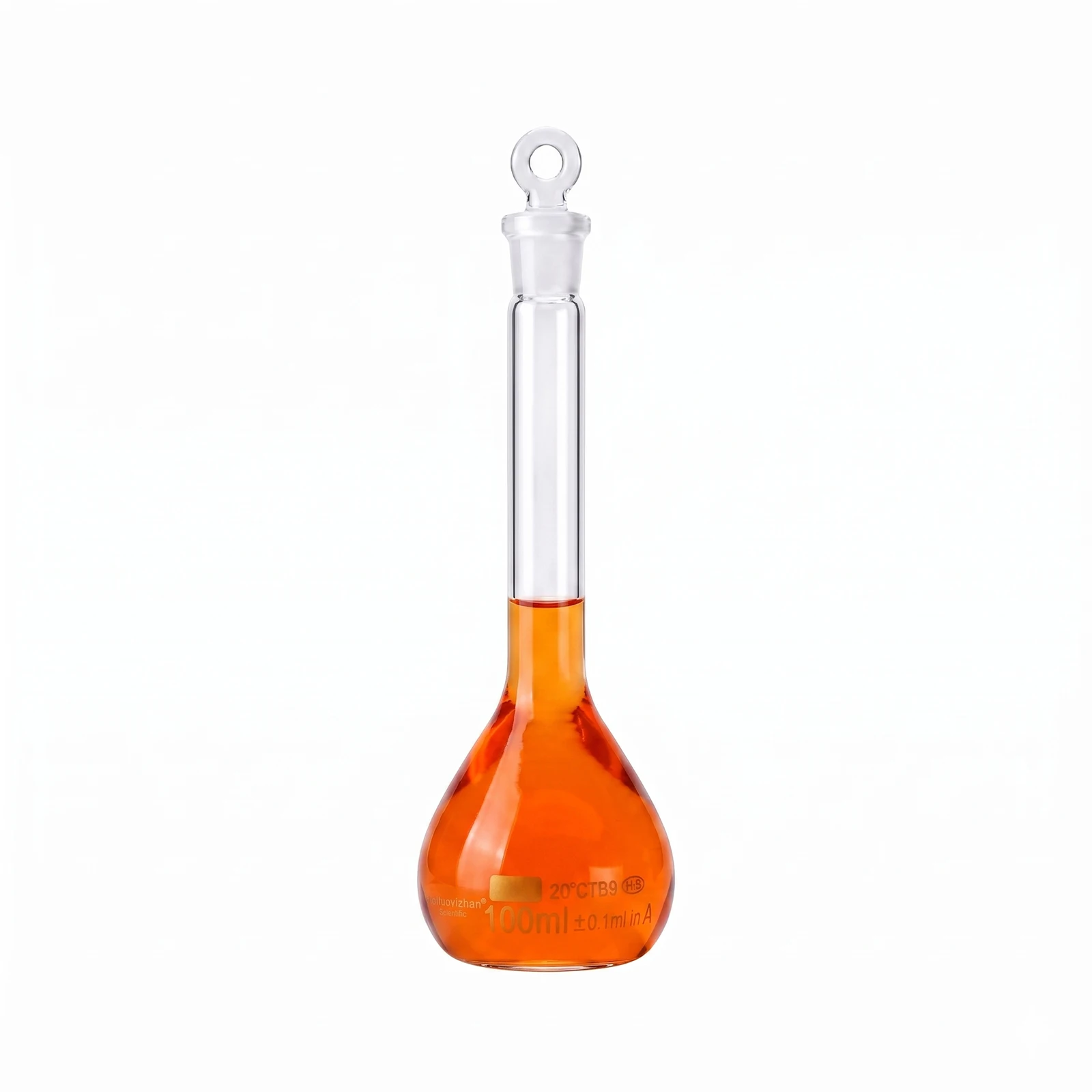 1pcs 5/10/20/25/50/200/500/1000ml Class A Borosilicate Glass Lab Clear Volumetric Flask With Head Stopper