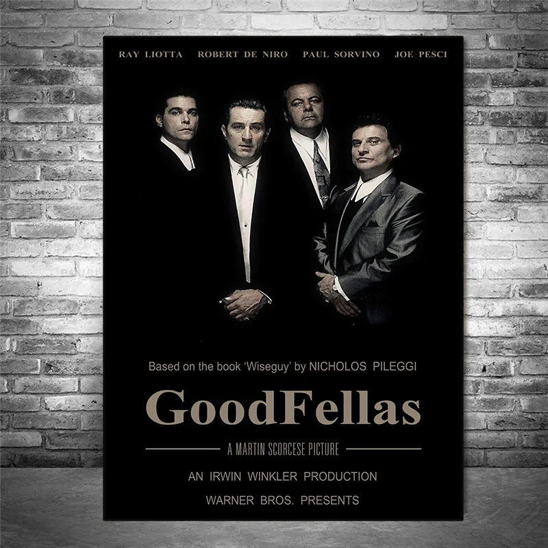 Goodfellas Poster Classic Gangsters Godfather AL PACINO Movie Wall Art Picture Canvas Painting Print Living Room Home Decor Gift