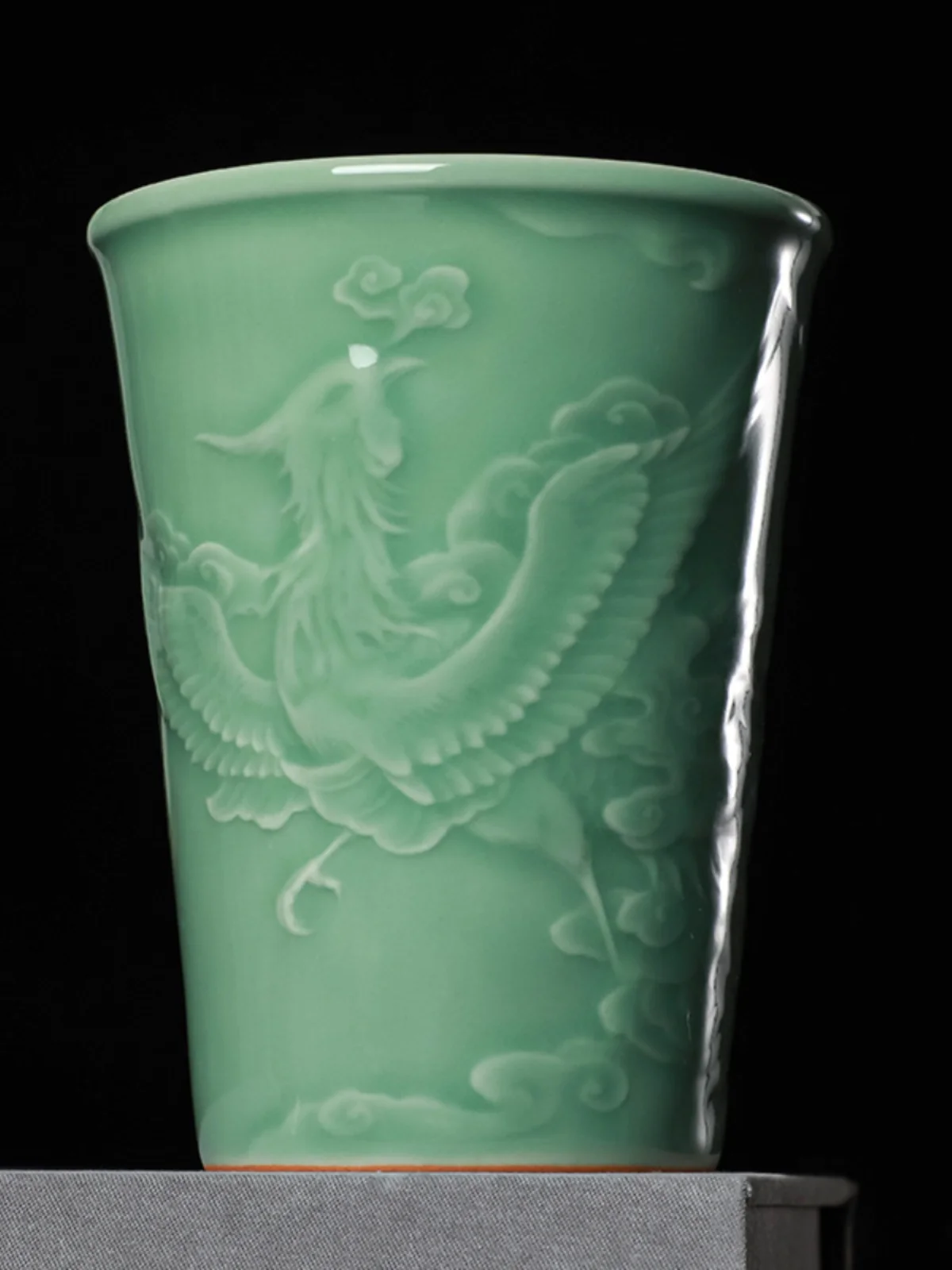 Longquan Longfeng Paired Celadon Master Single Casual Coca Cola Kung Fu Tea Cup Couple